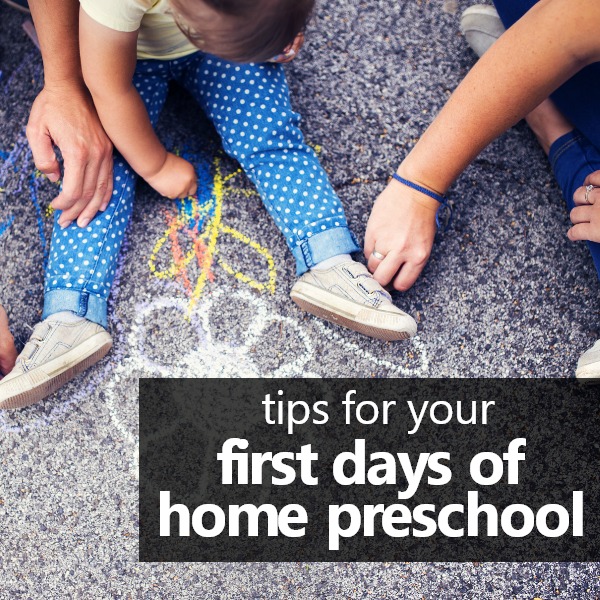 tips for your first days of home preschool