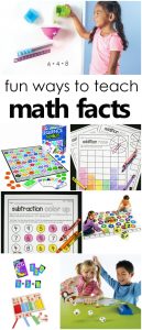 Fun ways to teach math facts-Math fact games, addition and subtraction fact activities for first grade and second grade