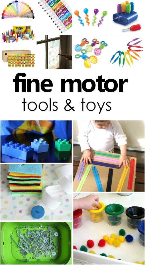 Tools and Toys for Developing Fine Motor Skills-All the best writing tools, toys, and games for playfully building fine motor skills in toddlers and preschoolers #finemotor #toddler #preschool