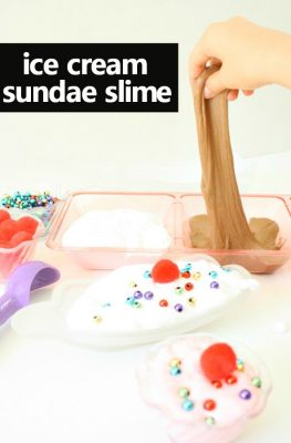 How to Make Ice Cream Fluffy Slime-Ice Cream Sensory Play for Kids #kidsactivities #sensoryplay #preschool
