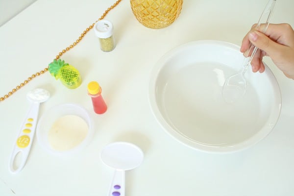 Step 1-How to Make Pineapple Slime