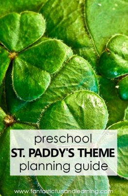 Preschool St. Patrick's Day Theme Lesson Planning Guide #preschool #Stpatricksday #kids