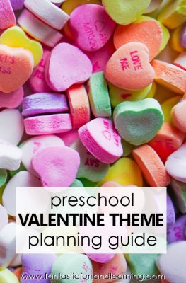 Preschool Valentine's Day Theme Lesson Planning Guide #preschool