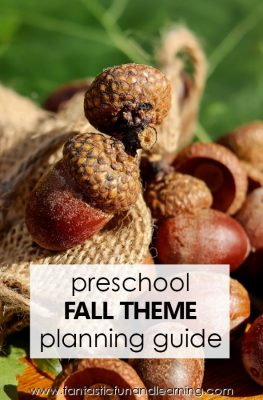 Fall Theme Planning Guide-Fall Theme Preschool Activities #preschool #fall #lessonplans
