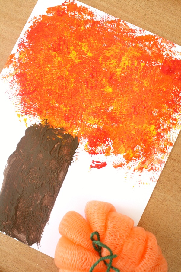 Color Mixing Fall Tree Craft for Kids Fantastic Fun