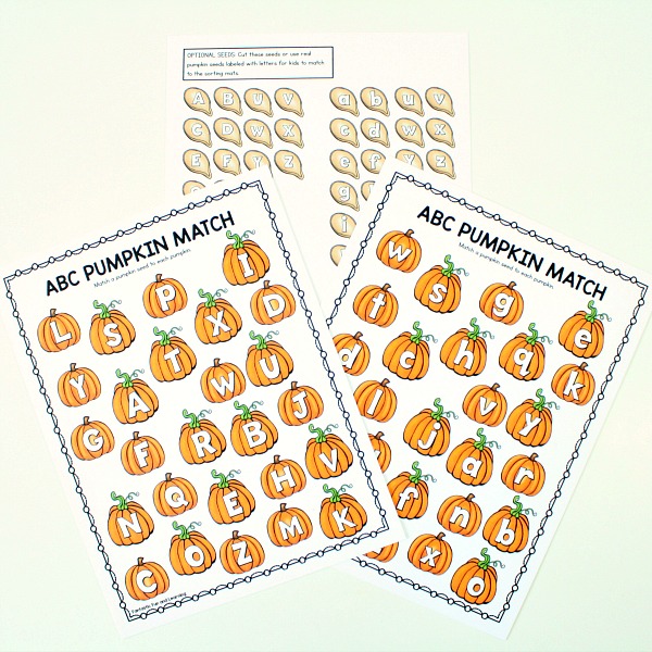 Parts of the Pumpkin Seed ABC Game