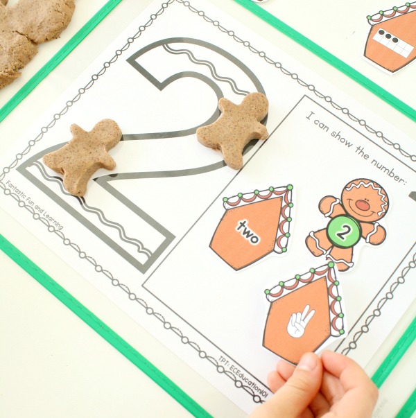 Free printable gingerbread math mats