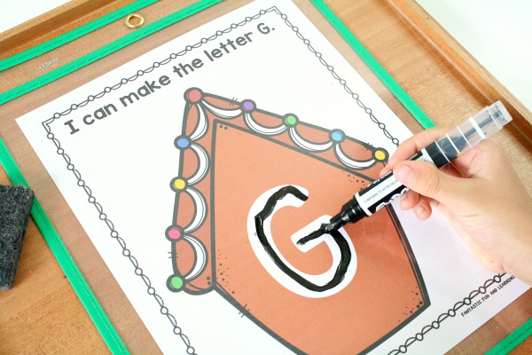 Gingerbread Alphabet Writing Mats