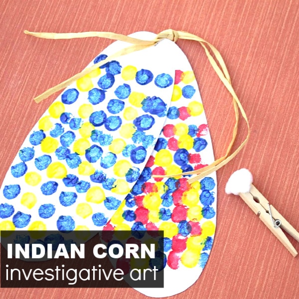 Indian Corn Science and Math Thanksgiving Craft Project