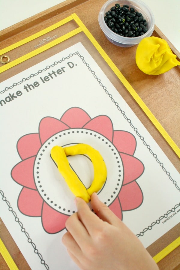 Flower Theme Alphabet Activity for Preschoolers