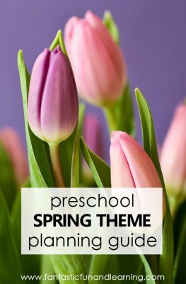 Preschool Spring Theme Activities Planning Guide. Free printables, teaching videos, spring books, and more for planning a preschool theme #preschool #spring #preschoolthemes