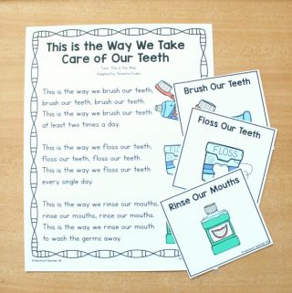 Dental Health Preschool Song Printable - Fantastic Fun &amp; Learning
