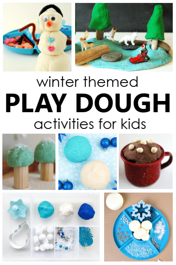 Winter Play Dough Activities for Preschool and Kindergarten