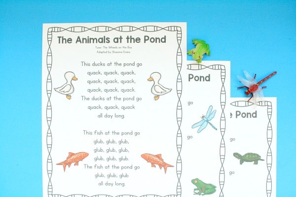Pond Animals Preschool Circle Time Song - Fantastic Fun & Learning