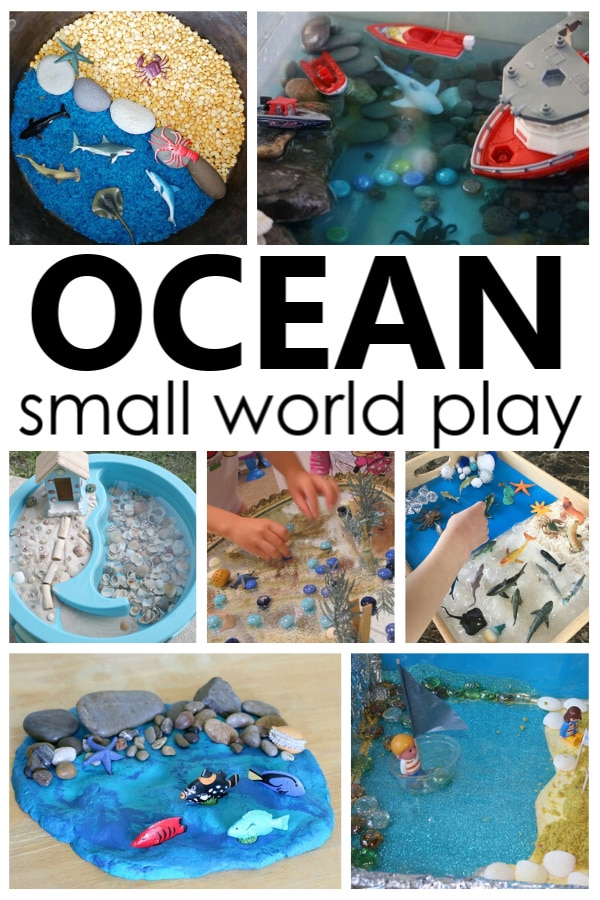 Engaging ocean small world summer sensory play ideas for toddlers and preschoolers