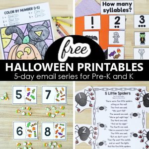 Free Halloween Printables for PreK and Kindergarten