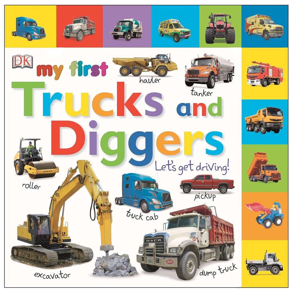 Caterpillar Big Noisy Demolition Construction Diggers Dozers Trucks Kids Book