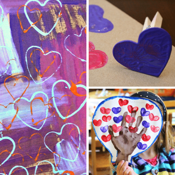 Heart art projects for kids
