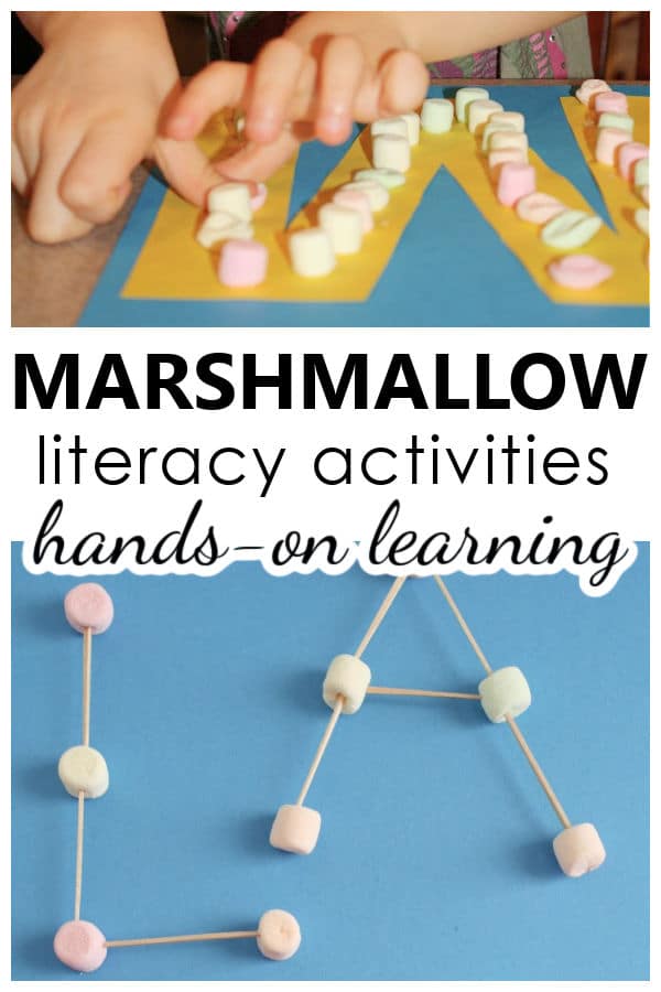 Marshmallow Literacy Alphabet Letter M Activities for Preschool and Kindergarten