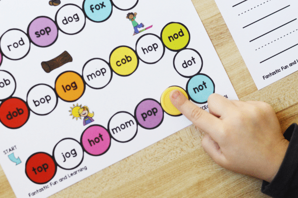 Short O Phonics Game for Preschool