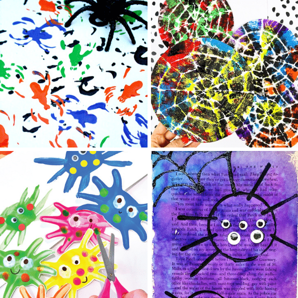 Spider Art Projects for Kids-Halloween Crafts and Art Projects
