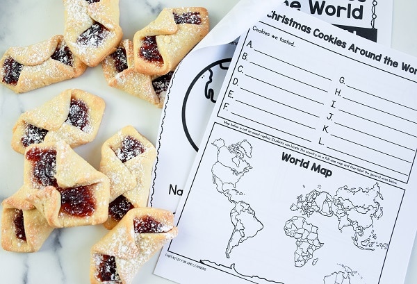 Christmas Cookies Around the World Project for Homeschool, Montessori and Elementary Holiday Activities
