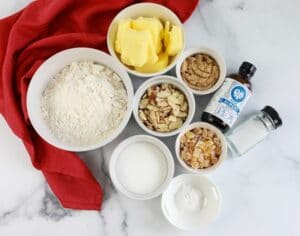 Ingredients for Ginger Almond Cookie Recipe
