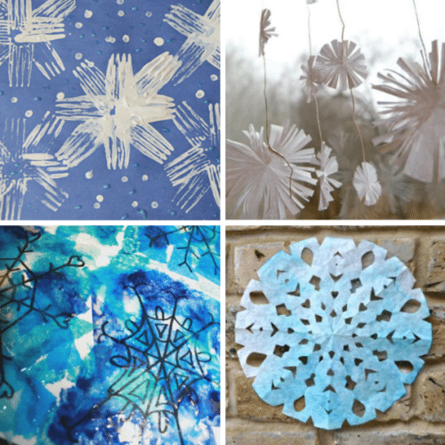 36 Snowflake Art Projects for Kids Fantastic Fun & Learning