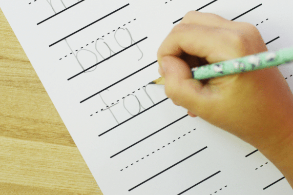 Step 5-Record words on CVC recording sheet