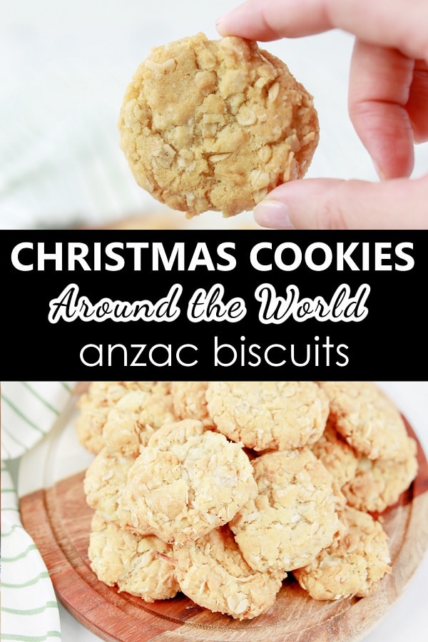 Easy Anzac Biscuit Cookie Recipe-Baking with Kids-Christmas Cookies Around the World