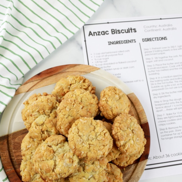 How to Make Anzac Biscuits-Baking Christmas Cookies with Kids