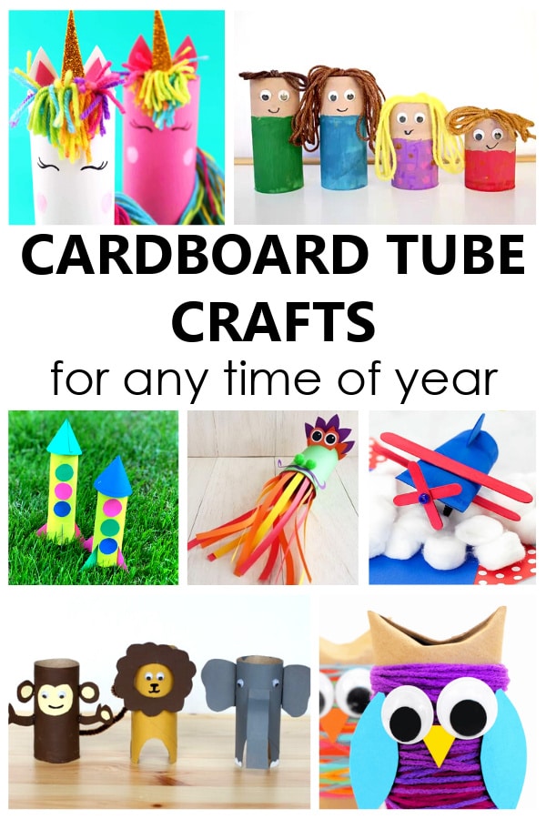 Cardboard Tube Crafts for Any Time of Years