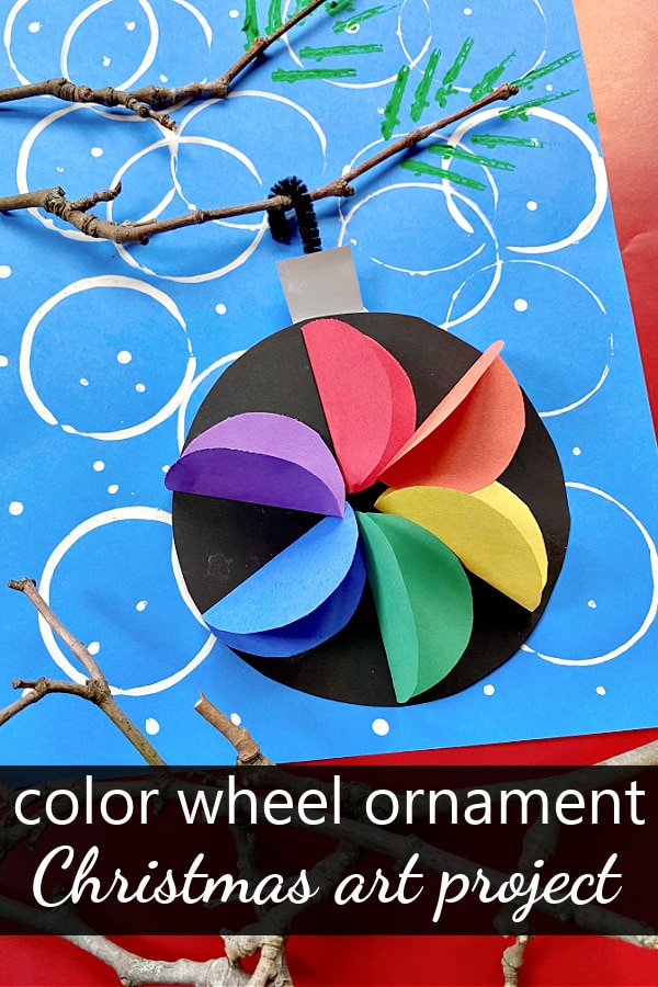 Color Wheel Christmas Ornament Art Project
