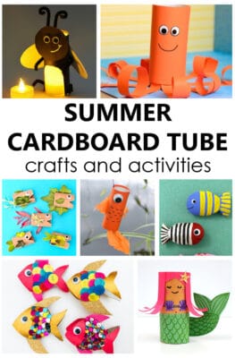 14 Cardboard Tube Summer Crafts for Kids