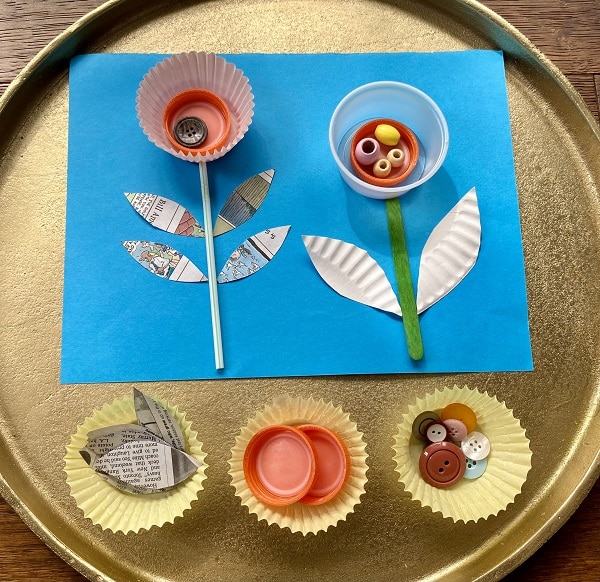 Loose Parts Flower Craft Art Project
