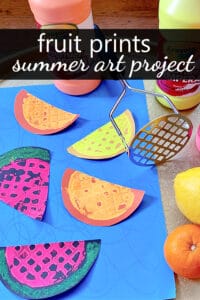 Fruit Prints Watermelon Summer Art Project and Craft for Kids