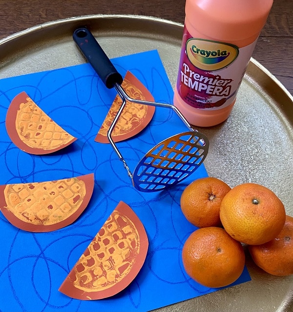 Orange Art Project for Kids