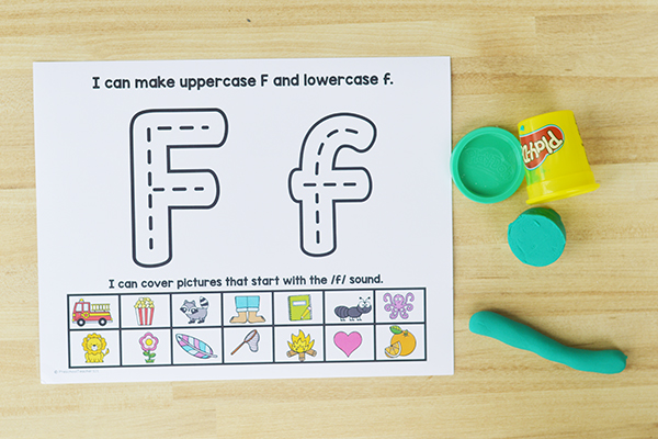 Fine Motor Practice-Rolling Play Dough Snakes for Letter Formation