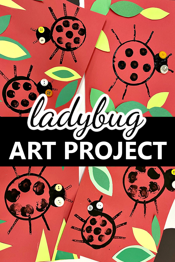 Ladybug Art Project for Kids-Create ladybug prints for this creative spring ladybug craft