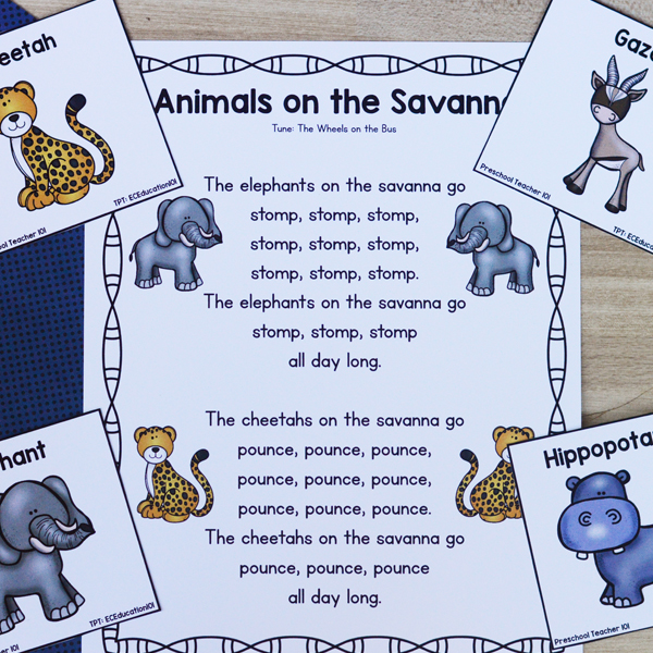 African Animal Song for Preschool and Kindergarten