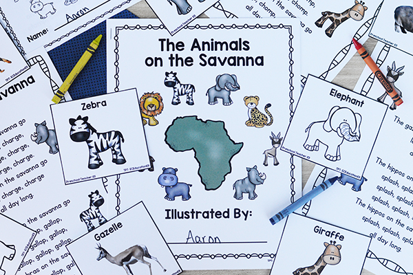 PRODUCT PHOTO-Use in the product section at the bottom-Animals in the Savanna Song