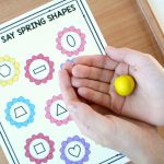 Roll and Say Spring Shapes